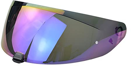Shkalacar Motorrad Windschutzscheibe Helmlinse Ersatz für HJC i70 i10 Helm, Anti UV, Antibeschlag und Antikratzer Helmvisier(Bunt)
