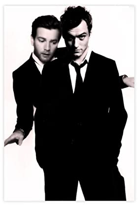 EFEZAC Ewan McGregor und Jude Law Poster 1 Leinwandposter Wandkunst Dekor Bild Gemälde für Wohnzimmer Schlafzimmer Dekoration Rahmen Stil 30 x 45 cm