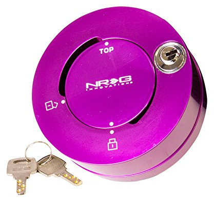 NRG Innovations NRG-SRK-101PP 6-Loch Lenkrad Schnellverschluss Kurznabenadapter mit Befestigungsschrauben, Schnellradschloss Lila