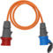 Brennenstuhl Cable Adaptador para Camping/CEE-Adaptador con Enchufe CEE 400V/16A y Acoplamiento CEE 230V/16A (Cable de 1,5m Naranja, H07RN-F 3G2,5, Uso Permanente en Exteriores IP44, Made in Germany)