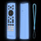JCMOYUTY Schutzhülle für Hi-Sense U7G, ERF3A90, U8 U9G Serie 4K ULED Fernbedienung, Glow Blue
