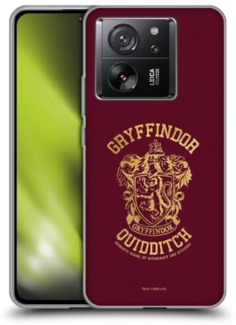Head Case Designs Offizielle Harry Potter Gryffindor Quidditch Deathly Hallows X Soft Gel Handyhülle Hülle kompatibel mit Xiaomi 13T 5G / 13T Pro 5G