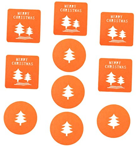 MILISTEN 10St Dämmplatten Untersetzer für Getränke Tischplatte Tischsets Weihnachtsuntersetzer Untersetzer aus Filz für die Küche Tassenbeschichter gefühlt
