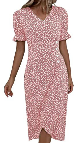 Robe Femme Enceinte Sexy Bohème Pas Cher Décontractée Robe Ete Robe De Cocktail Vintage Cocktail De Soirée Plage Chic Florale Robe D Ete pour Femme Mi Longue