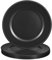 uxcell 10pcs Charger Plates Bulk 13 Inch Plastic Charger Plates Round Plate Charger for Dinner Wedding Party Event Table Setting Decoration Black