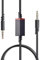 Cable de Repuesto A40 de 3,5 mm, Compatible Con Auriculares para Juegos A10, A50, TR, Xbox One, Controlador PS-5/4 - Cable de Silencio en Línea de 2 m, Negro