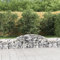 LAPOOH Gabionen mit Hochbogen 8 STK Gabionenkörbe, Gabionen Hochbeet, Steinkorb, Gabionengitter, Drahtkorb Für Pflanzen, Kräuterspirale Für Garten, 300x50x40/60 cm Verzinktes Eisen
