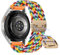 Niboow 20mm Nylon Armband für Samsung Galaxy Watch FE 40mm/Galaxy Watch 7 40mm 44mm, Nylon Geflochtenes Magnetisch Ersatzarmbänder für Samsung Galaxy Watch FE 40mm/Galaxy Watch 7 40mm 44mm - Bunt