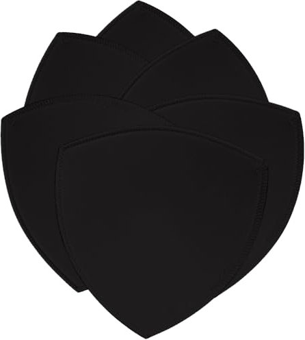 TopBine Removable Bra Pads Inserts Women's Comfy Sports Cups Bra Insert for BIkini Top Swimsuit (3L Black, C/D)