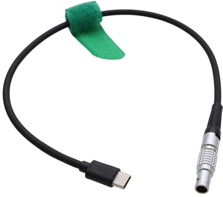 HangTon USB-C-Stromkabel für DJI RS4 RS3 Pro RS2 Gimbal zu Tilta Nucleus-M Motor, kabellose Follow Focus Objektivsteuerung, USB-Typ-C-Gimbal auf 7-polig, 30 cm