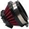 Filtro aria da 35 mm, filtro di aspirazione 'aria - Cono di aspirazione ovale portatile da 35 mm - Sniffer per carter conico - Filtro 'aria motore per moto molti carburatori diversi