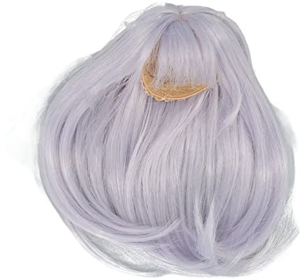Perücke Puppe Haar Perücke, Lange Tiefe Lockige Puppe Haar Puppe Perücke Puppe Perücke Haar Langes Haar Puppe Ersatz (Haze Blau)