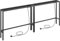 MAHANCRIS Konsolentisch mit Ladestation, 2er Set, 200 cm Eingangstisch, Schmaler Beistelltisch, Flurtisch mit Steckdosen und USB-Anschlüssen, für Wohnzimmer, Schlafzimmer, Schwarz ACTBK968UE01S2