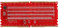 DDR5 RAM Memory Slot Tester Karte mit LED-Lichtern, tragbar für PC Motherboard RAM Speicher Wartung (Rot)