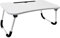OHS Laptop Stand For Bed & Sofa with Foldable Legs Laptop Table For Working From Home Portable & Sturdy Breakfast Desk Stand, White - 60x35x26cm