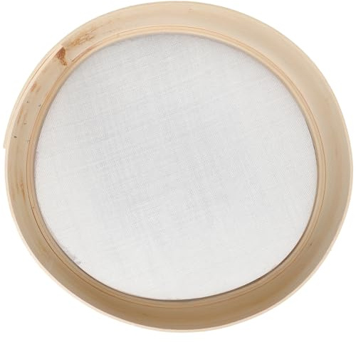 KICHOUSE Mehlsieb Holz Feines Küchensieb Für Backen Und Kochen Feines Sieb Mit 27cm Durchmesser Sieb Für Mehl Salz Kakaopulver Puderzucker Multiszenario Küchenwerkzeug