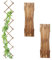 Relaxdays Guías Plantas Trepadoras, Set 3, Celosías Extensibles, Enrejado Enredaderas Pared, 180x30 cm, Madera, Flameado