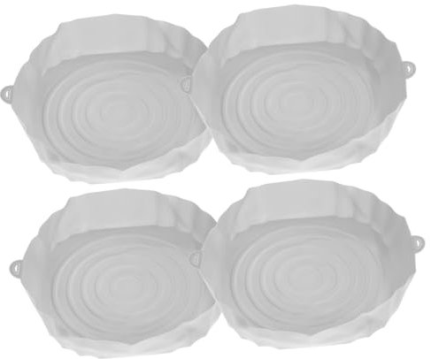 FIXOSHEE 4pièces Tapis De Friture Silicone Anti-adhésif Accessoires Réutilisables Pour Friteuse à Air Matériau Silicone De Qualité Alimentaire Compatible Avec Air Fryers Et Grills