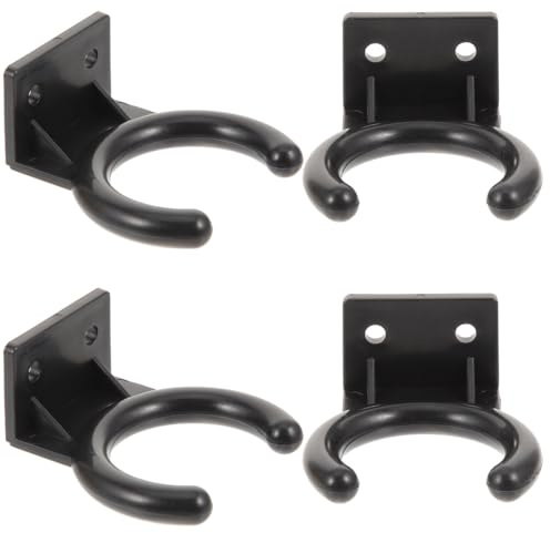 Gatuida 4pcs Wall Mounted Microphone Holder, Plastic Mic Wall Hook Bracket, Lightweight Small Size, Firmly Fixed, No Damage to Microphone, for Ktv and Hotel