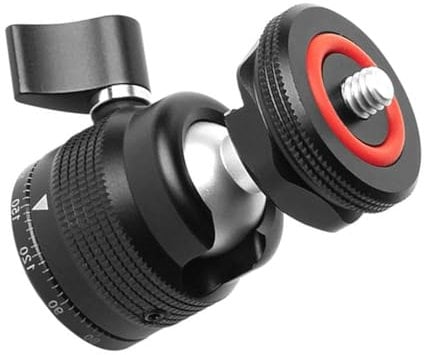 Camera PTZ 130 Degrees Motion Tripod Ballhead Connection Stand Mount Adapter Base For Camera Fill Light PTZ Fill Light Bracket