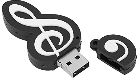 Ausla 64GB Musical Note USB Flash Drive Novelty Design | Portable Data Storage, Music Shape, Gift Accessory