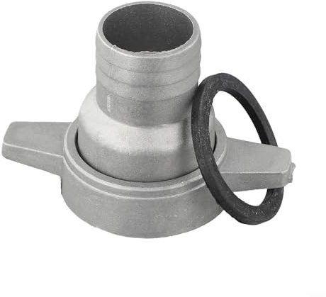 Aluminum Water Pump Connector 1 Inch with Rubber Gasket for Submersible Pump Garden Irrigation Pool Draining Heavy Duty Hose Fitting Silver(2 inchto 1.5 inch)