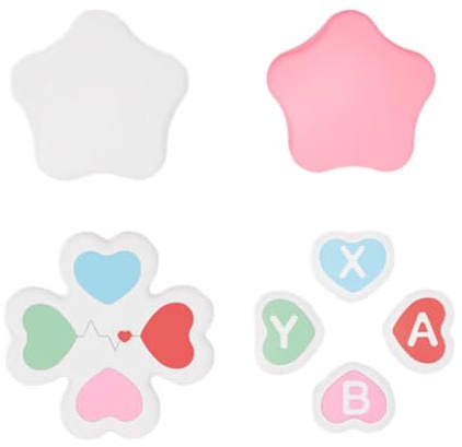 Accessorio da gioco per controller gioco Cappucci per impugnatura per levetta Copertine D-pad in silicone Adesivo chiave ABXY Cover per joystick in silicone Joystick in silicone