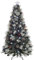 WeRChristmas Albero di Natale pre-illuminato in fibra ottica multifunzione con decorazione per alberi, glassato, 1,8 m