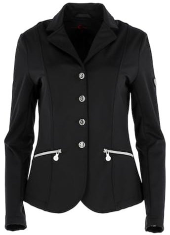 Kerbl Samantha - Giacca da torneo da donna, nero/grigio, L/40