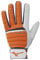 Mizuno B-130 Adult Baseball Batting Glove, Orange-Charcoal, XX-Large