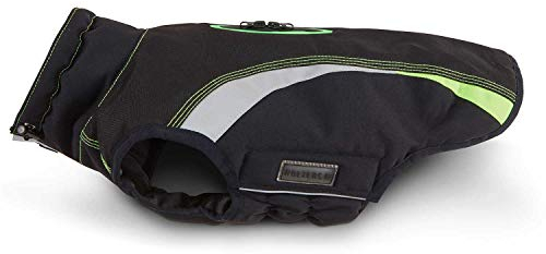 Wolters Outdoorjacke Hundemantel Xtra Strong schwarz/grau mit neon-grün