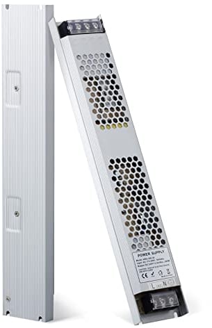 YAYZA! LED Trafo 24V 300W Ultra Dünner LED Transformator 12.5A, Netzteil 230V auf 24Vdc, IP20 Kompakter KonstantspannungsTreiber für Lichtleisten im Innenbereich G4 GU5.3 MR16 Lampen CCTV