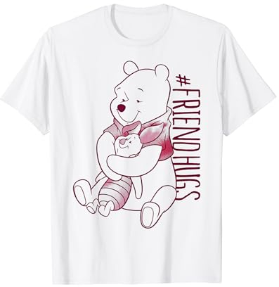 Disney Winnie The Pooh Piglet Pooh Friend Hugs T-Shirt