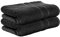 StickandShine 2er SET Premium Frottee Badetuch 100x150 cm in schwarz in 500g/m² aus 100% Baumwolle