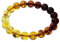 Armband - Kugel 10 mm - Bernstein -,