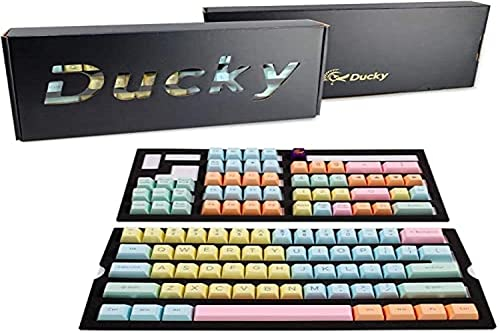 Ducky Keycaps de Layout Double-Shot - ABS Keycaps Set - Tastenkappen für Mechanische Tastatur Cherry MX Switches - 108 Tasten - US-Layout