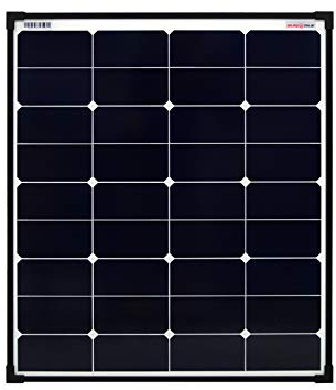 Enjoy Solar Mono 60W 12V Ultra SunPower Back-Contact Solar Panel Módulo solar Módulo fotovoltaico con marco negro y lámina posterior blanca, ideal para autocaravana, vivienda de jardín, barco.
