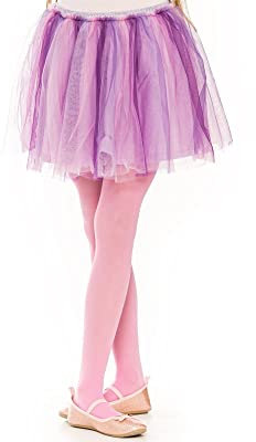 OVISSA Collant da Balletto per Ragazze Collant Scolastici per Bambine Resistenti con Piedi Morbidi Uniformi Scolastiche Danza Sport 50 DEN con Microfibra, Rosa 11-12 anni