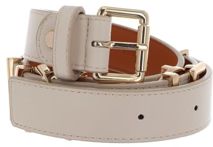 VALENTINO Emma Winter Belt W130 Ecru/Oro - kürzbar