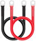 GUNGY Cables Bateria 50cm 16mm² Cable Inversor de Batería 12V 5AWG Cables de Batería con M10 Terminales de Anillo para Automóvil Camión Moto Solar Marino Rojo y Negro 2 Piezas