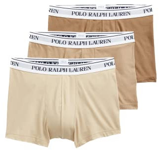 Polo Ralph Lauren Lot de 3 boxers pour homme, Tons crèmes, L