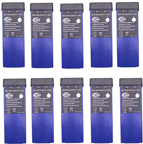 zoyfayl 10 Pcs BA214061 for HBC Remote Control Rechargeable Li-Battery BA214061 6V 1.5Ah Battery (10 Pcs Battery)