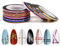 ZKGYUS 30 Rollen Nageldesign Nail Art Stripes, Tape Sticker Zierstreifen Packung Selbstklebend Glitze Line DIY Nail Art Styling Tools Striping Tape Aufkleber Set