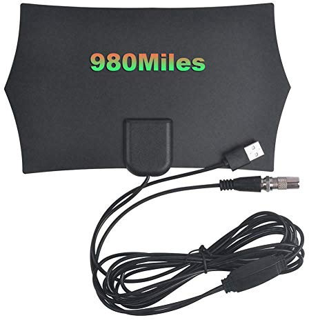 Jenbnoau 980 Miles 4K Digital HDTV Indoor TV Antenna with Amplifier Signal Booster TV Radius Surf Fox Antena HD TV Antennas Aerial