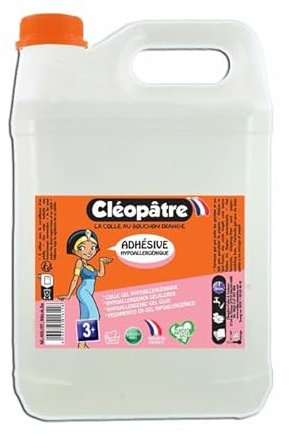 CLÉOPÂTRE Colle transparente hypoallergénique Adhésive en 2kg