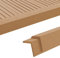 DIGBYS 5 Stück Terrassendielen Winkelleisten WPC 170cm Teakfarbe