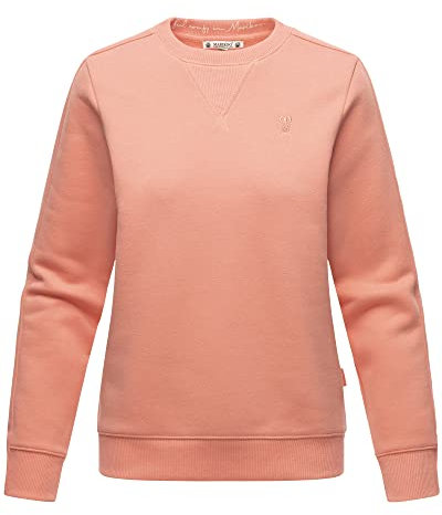 MARIKOO Damen Sweatshirt Pullover Longsleeve aus recyceltem Material Umikoo XS-XXL (DE/NL/SE/PL, Alphanumerisch, S, Regular, Regular, Apricot)