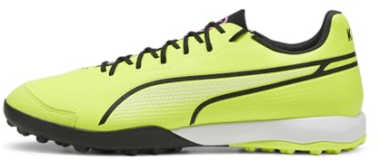 PUMA King Pro TT Football Boots, Electric Lime Black Poison Pink Green, 9 UK
