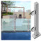 Poteau de balustrade en verre de 24 30 35 39 43 47 51 pouces de haut, pince de poteau de balustrade de clôture de piscine en verre, pour balcon/escaliers de patio/villas/poteau d'extrémité Sier/