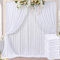 3x12 m Foto Hintergrund Weiß für Hochzeit, Fotografie und Dekoration - Faltenfreier Hintergrund für Hochzeitsfeiern